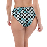 Recycled High-Waisted Bikini Bottom in Flower - ONETURTLE