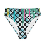 Recycled High-Waisted Bikini Bottom in Flower - ONETURTLE