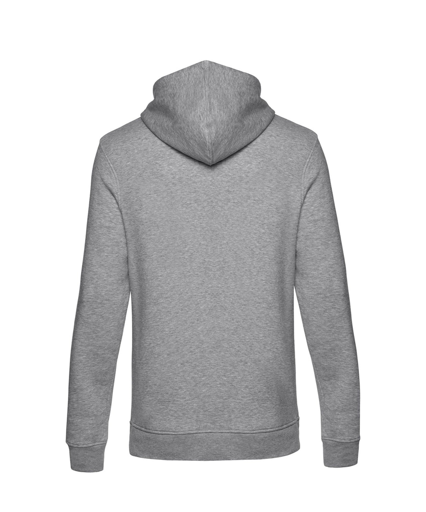 Organic Hoodie in Heather Grey — back