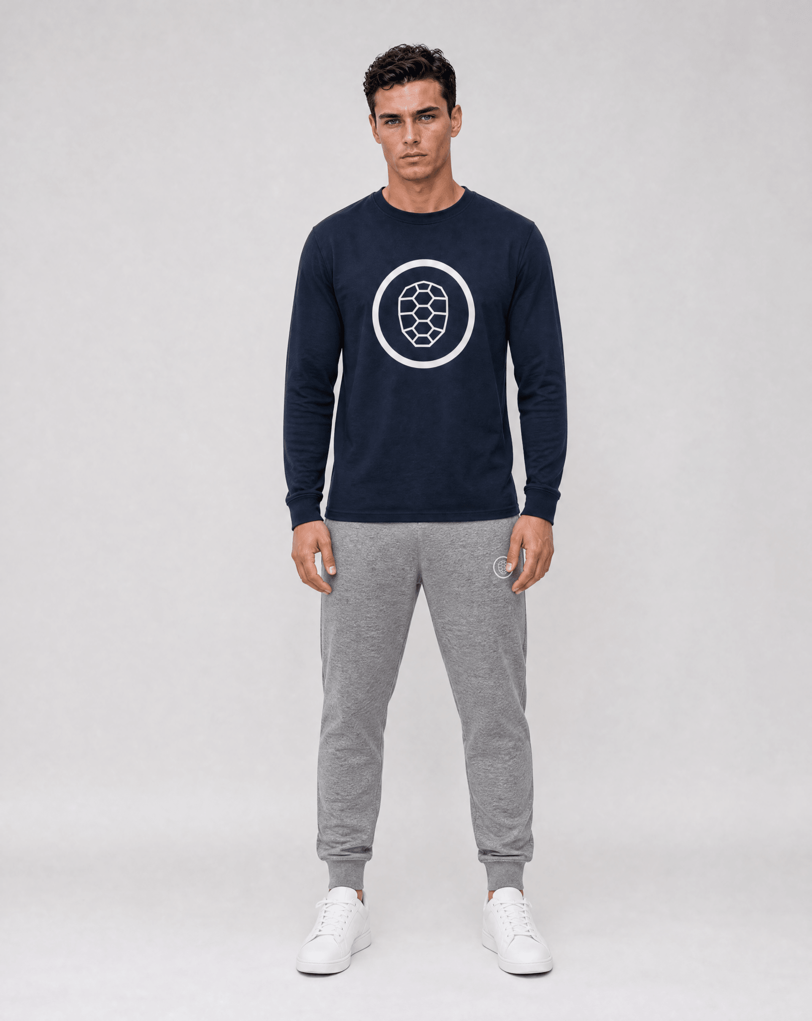 Long Sleeve T-shirt in Heather Grey - ONETURTLE