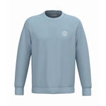 PlanetAir sweatshirt in aquamarine, front view with ONETURTLE chest logo