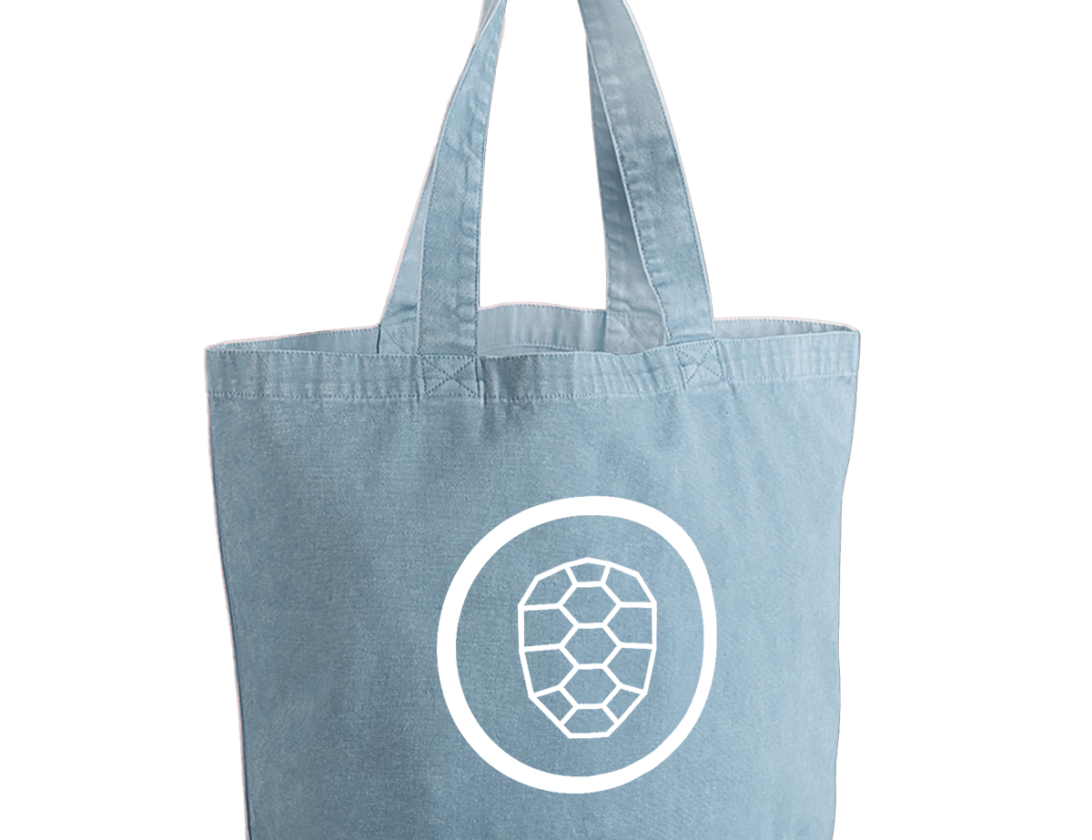 Shopper in Vintage Light Blue - ONETURTLE