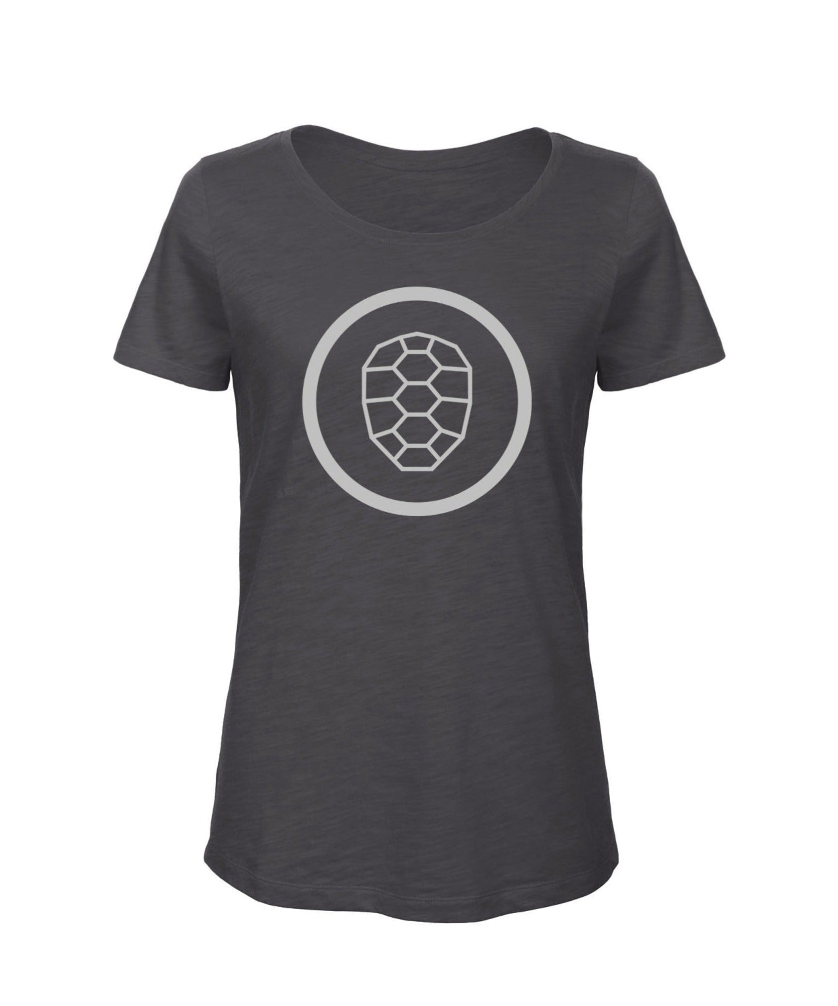 Slub T-shirt Women in Anthracite - ONETURTLE