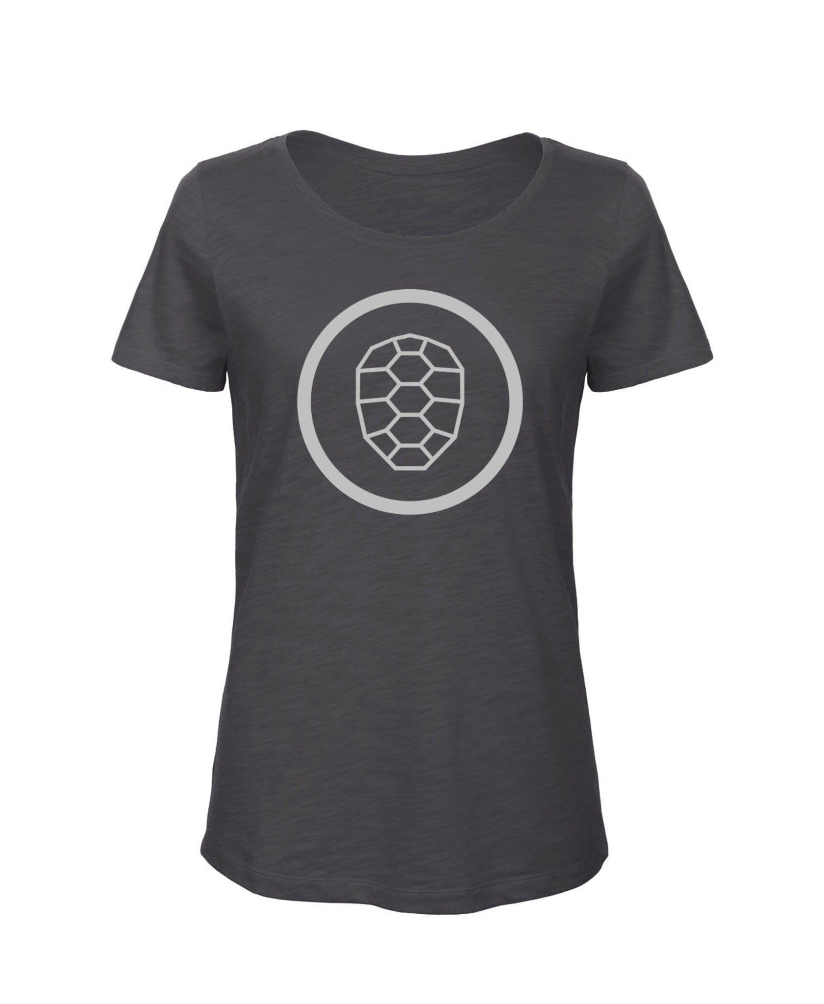 Slub T-shirt Women in Anthracite - ONETURTLE