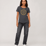 Slub T-shirt Women in Anthracite - ONETURTLE