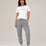 Street Art Paint T-shirt Women in White - ONETURTLE
