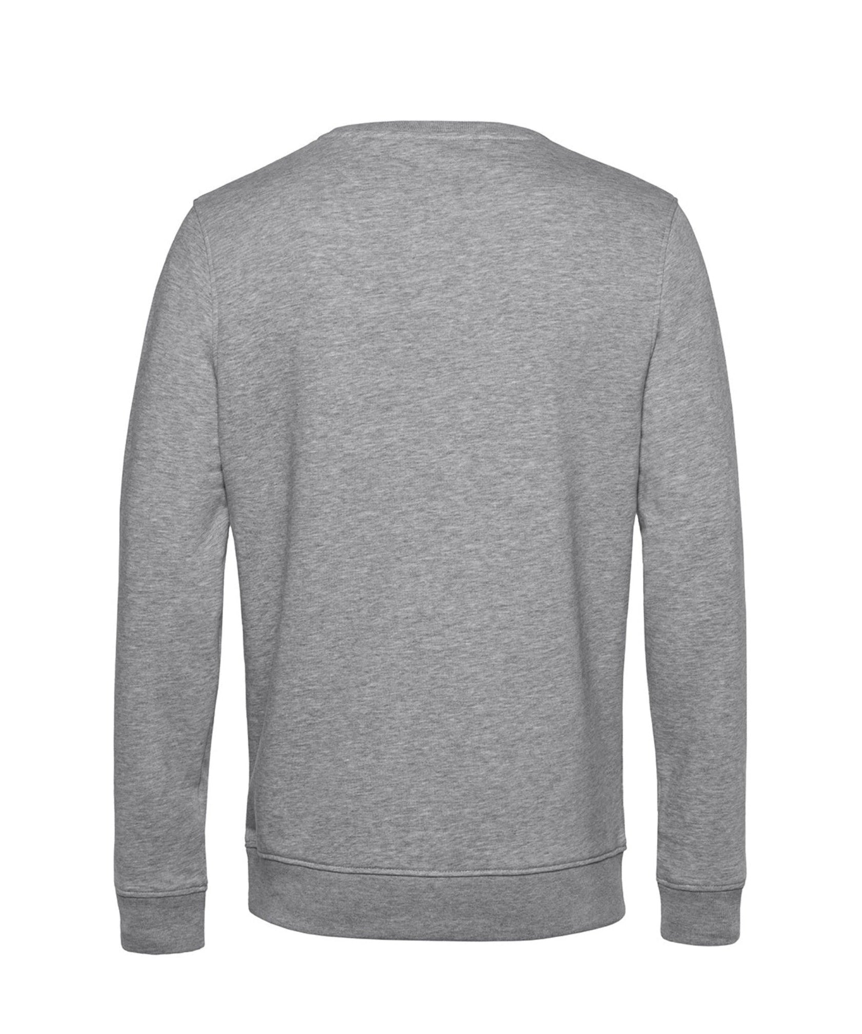Organic Sweatshirt in Heather Grey — back