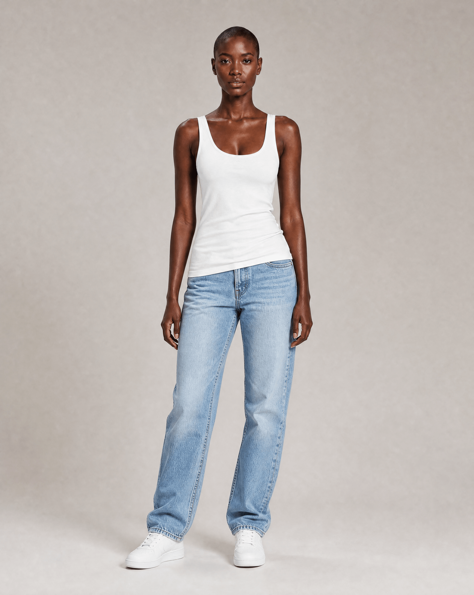 Tank Top in White - ONETURTLE