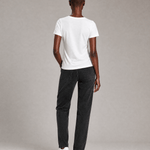 V-neck T-shirt Women in White - ONETURTLE