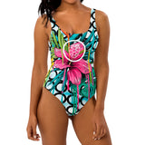 One-Piece Swimsuit in Flower - ONETURTLE