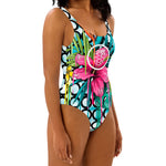 One-Piece Swimsuit in Flower - ONETURTLE