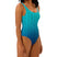 One-Piece Swimsuit in Gradient Blue - ONETURTLE