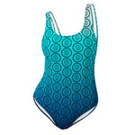 One-Piece Swimsuit in Gradient Blue - ONETURTLE