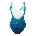 One-Piece Swimsuit in Gradient Blue - ONETURTLE