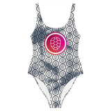 One-Piece Swimsuit in Grey Tie Dye - ONETURTLE