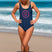 One-Piece Swimsuit in Navy - ONETURTLE