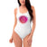 One-Piece Swimsuit in White - ONETURTLE