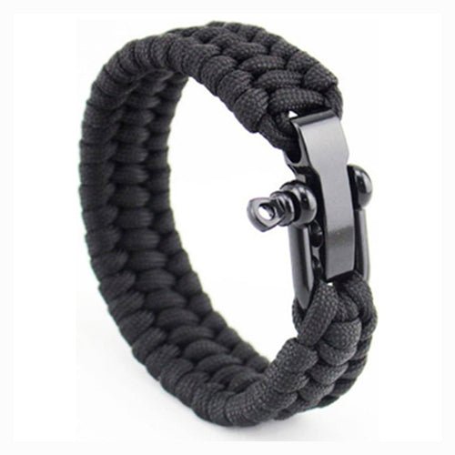 Paracord Bracelet in Black - ONETURTLE