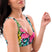 Recycled Padded Bikini Top in Flower - ONETURTLE