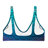 Recycled Padded Bikini Top in Gradient Blue - ONETURTLE