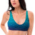 Recycled Padded Bikini Top in Gradient Blue - ONETURTLE