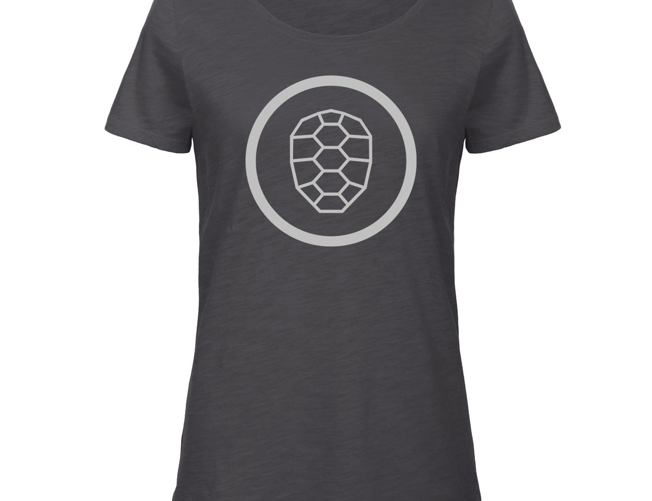 Slub T-shirt Women in Anthracite - ONETURTLE