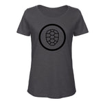 Slub T-shirt Women in Anthracite - ONETURTLE