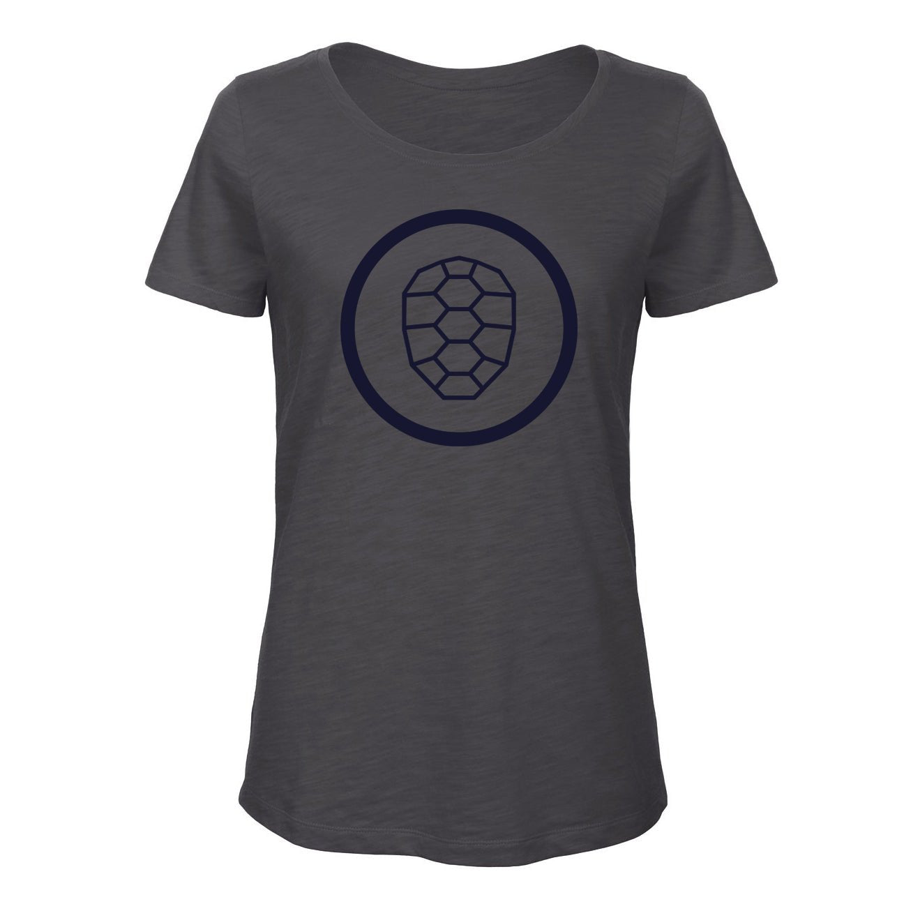 Slub T-shirt Women in Anthracite - ONETURTLE