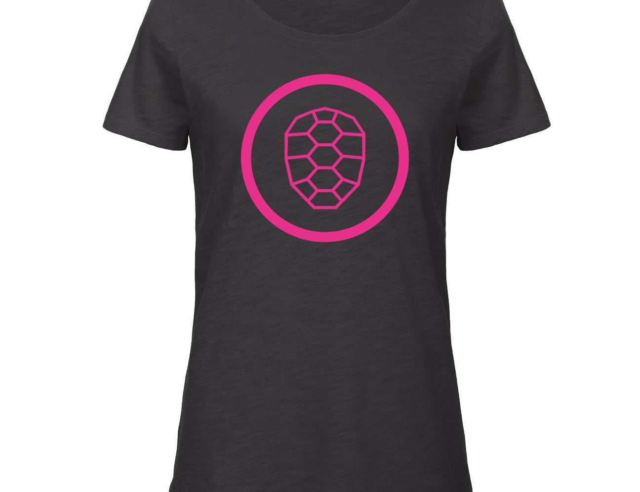 Slub T-shirt Women in Black - ONETURTLE