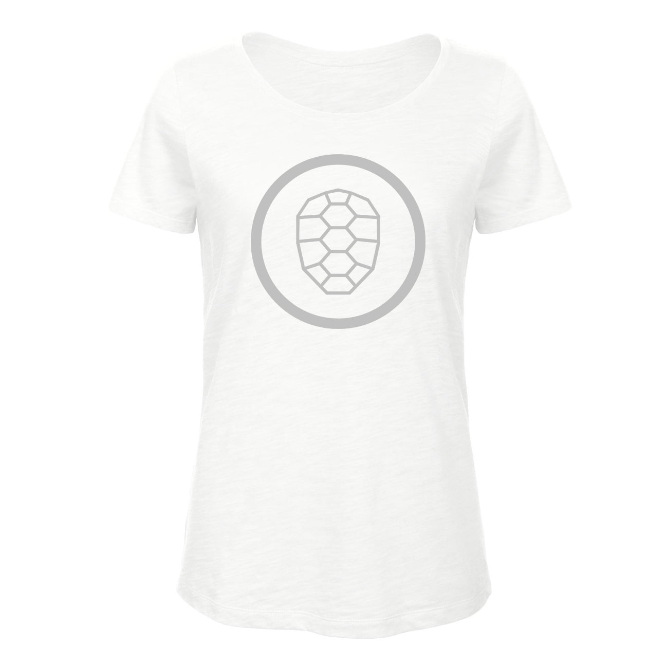 Slub T-shirt Women in White - ONETURTLE