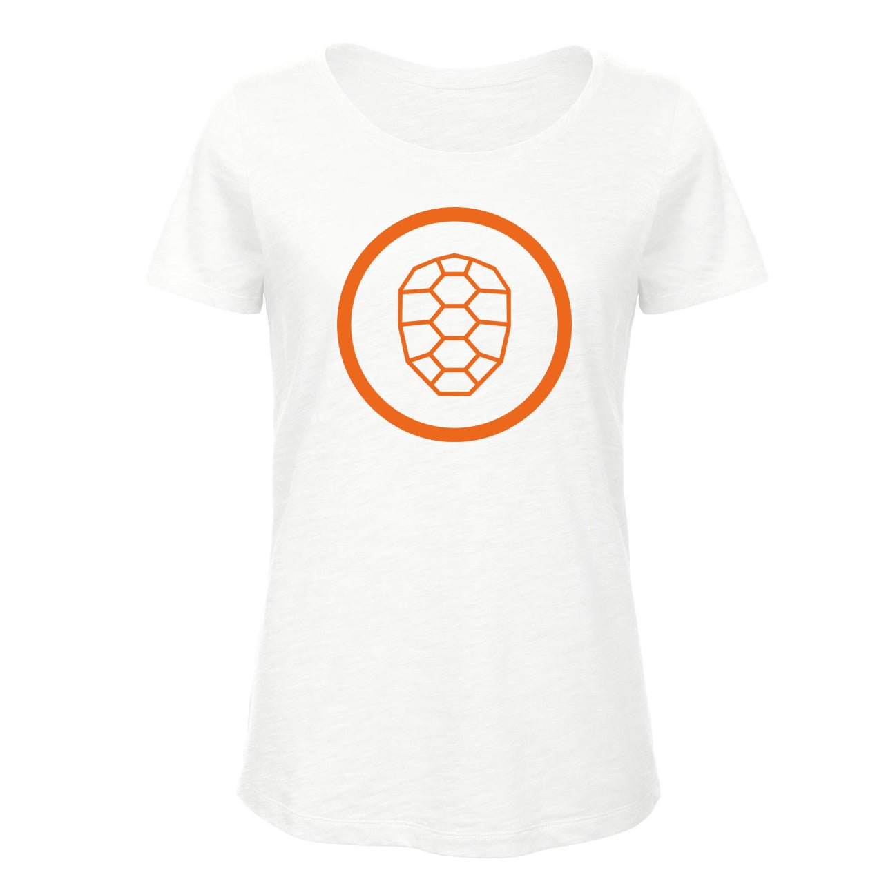 Slub T-shirt Women in White - ONETURTLE