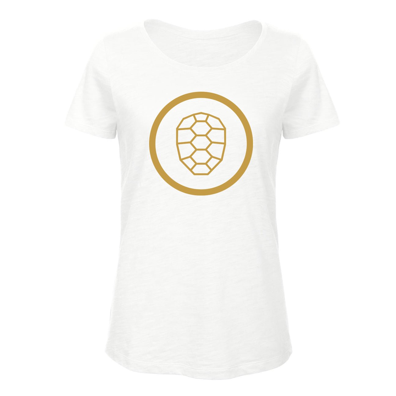Slub T-shirt Women in White - ONETURTLE