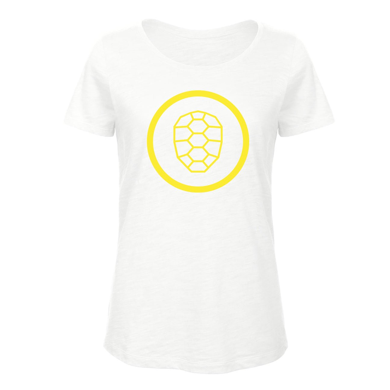 Slub T-shirt Women in White - ONETURTLE