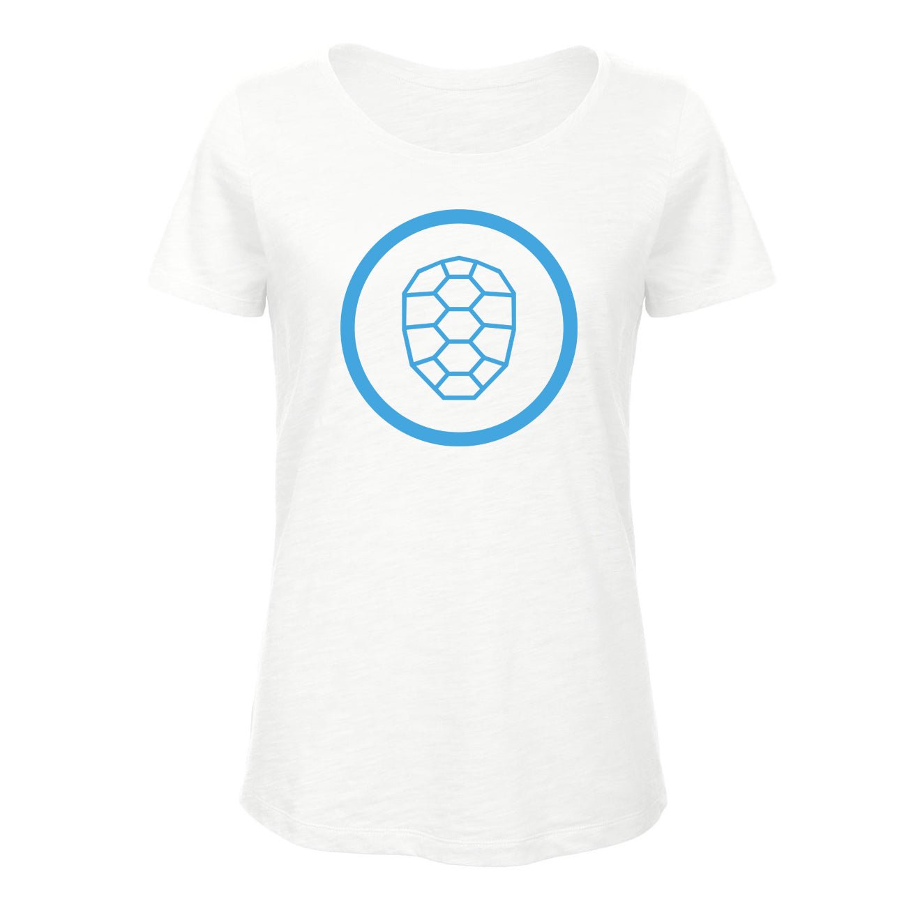 Slub T-shirt Women in White - ONETURTLE
