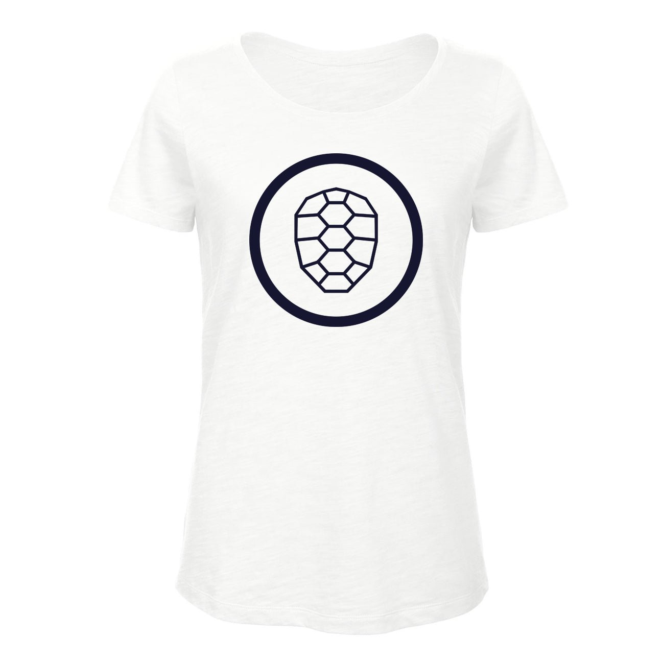 Slub T-shirt Women in White - ONETURTLE