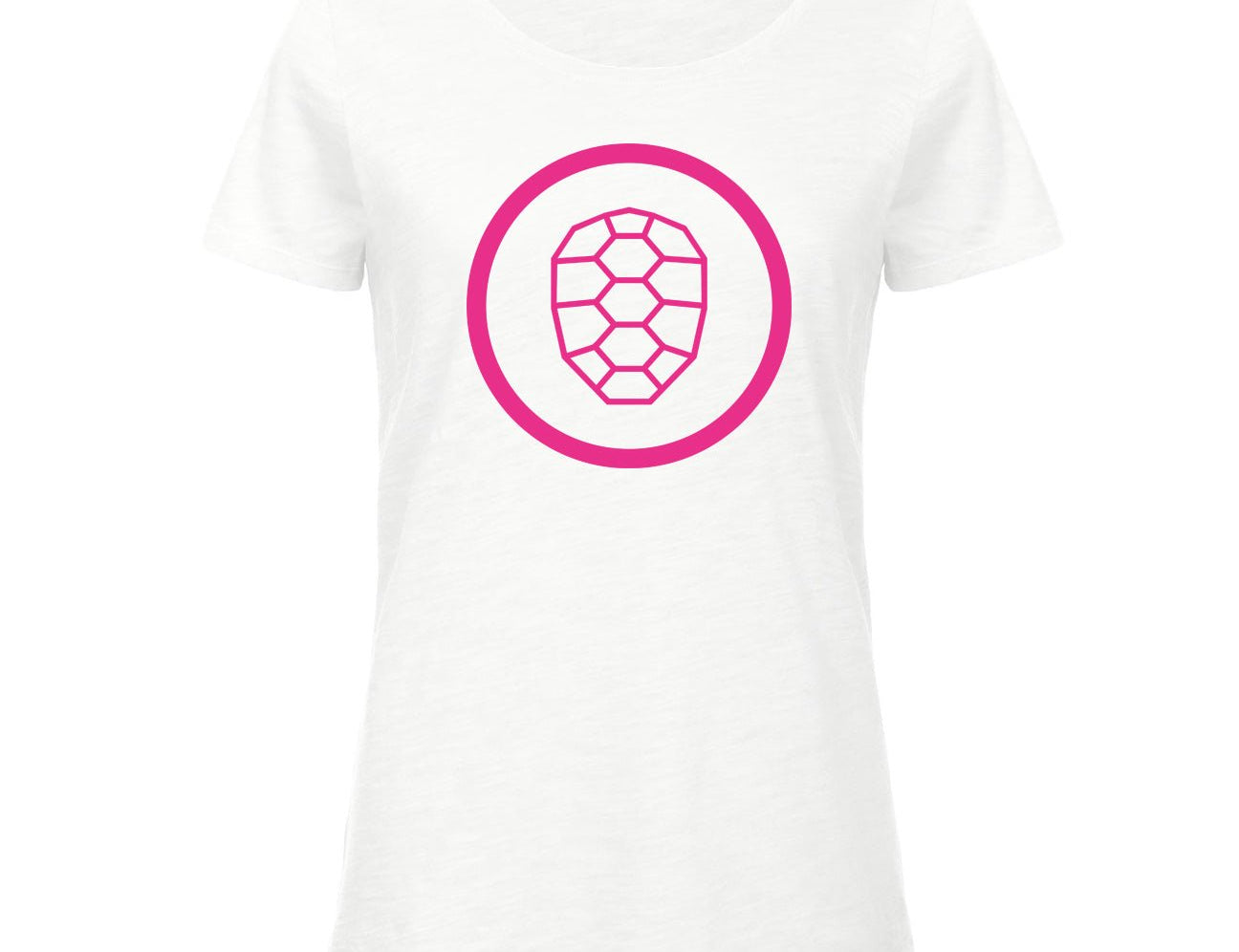 Slub T-shirt Women in White - ONETURTLE