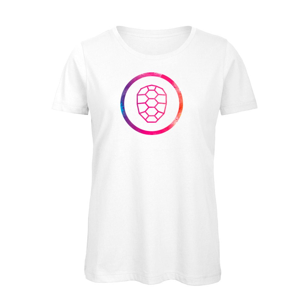 Street Art Logo T-shirt Women in White - ONETURTLE