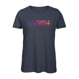 Street Art ONETURTLE T-shirt Women in Navy - ONETURTLE