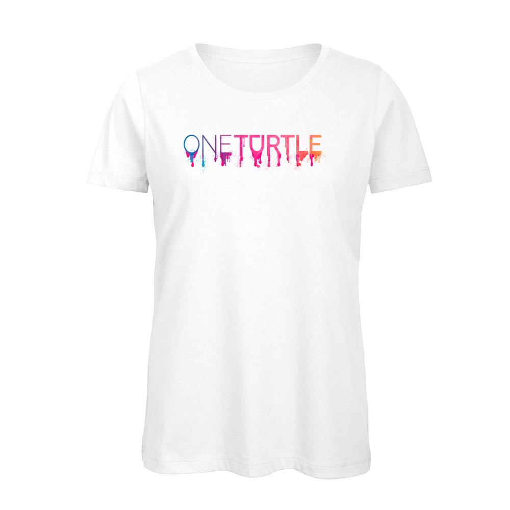 Street Art ONETURTLE T-shirt Women in White - ONETURTLE